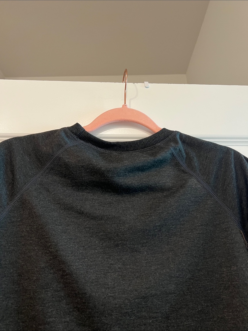 Beginning Boutique Dark Charcoal Sweatshirt with White and Blue GIGI Lettering - Picture 10 of 16